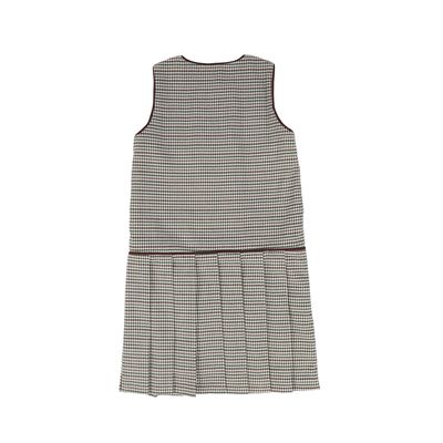 BACE BURGUNDY CHECKED WOOL JUMPER AW26 29728
