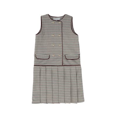 BACE BURGUNDY CHECKED WOOL JUMPER AW26 29728