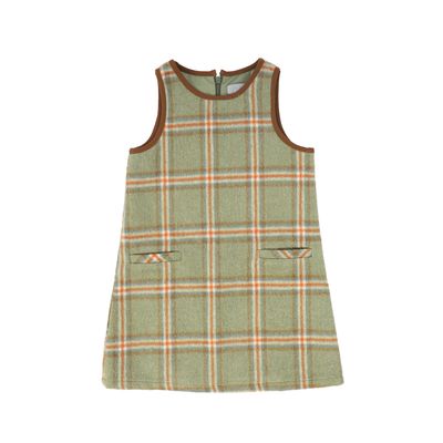 BACE GREEN PLAID TRIM JUMPER AW26 27396