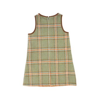 BACE GREEN PLAID TRIM JUMPER AW26 27396
