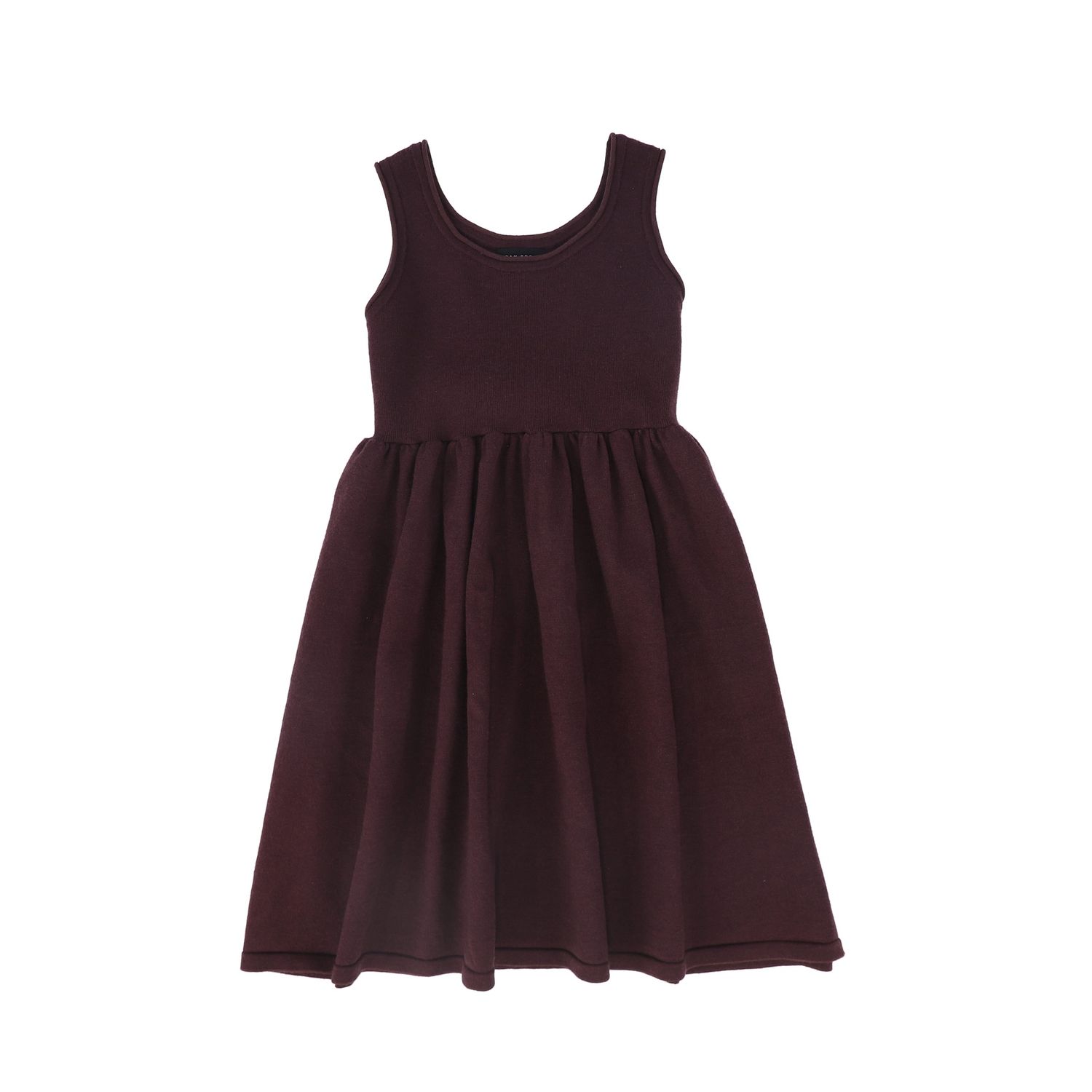 BAMBOO BURGUNDY FLARE KNIT JUMPER AW26 28289