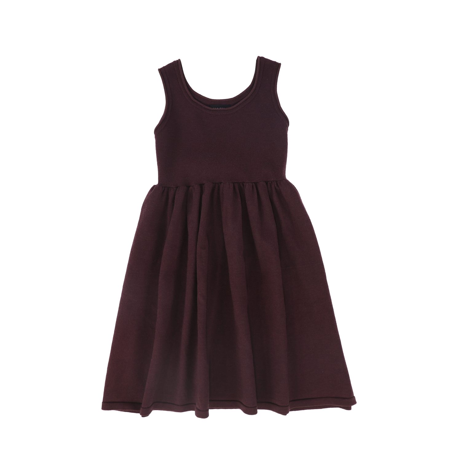 BAMBOO BURGUNDY FLARE KNIT JUMPER AW26 28289