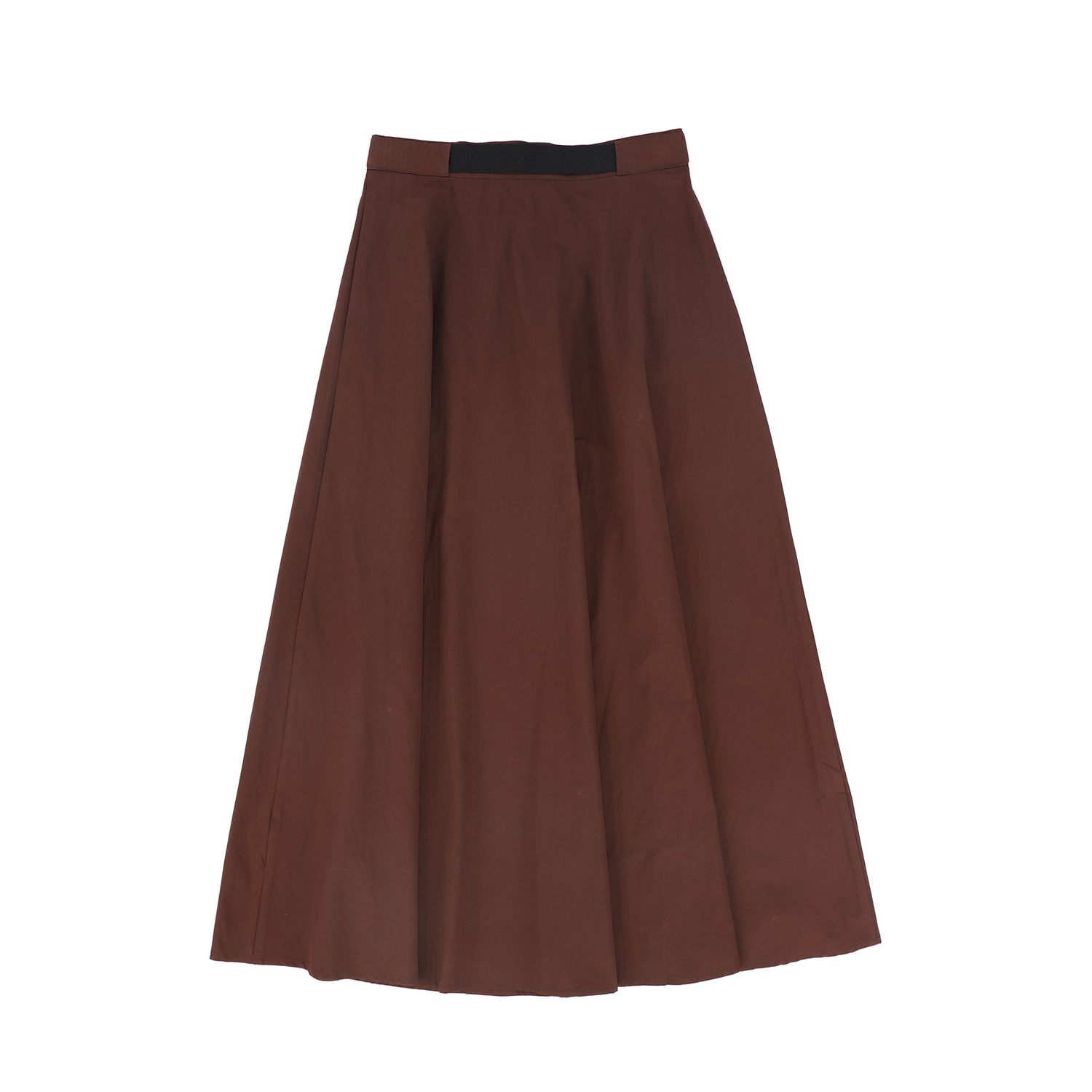 VALENTINA RUST BELT WAISTED MIDI SKIRT AW26 28314