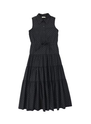 VALENTINA BLACK RHINESTONE COLLARED JUMPER AW26 27872