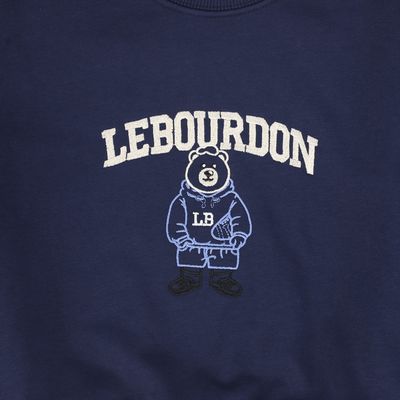 LE BOURDON NAVY TEDDY EMBROIDERED SWEATSHIRT SET AW26 27550
