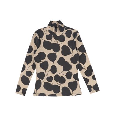VALENTINA CAMEL PRINT COTTON TURTLENECK AW26 29318