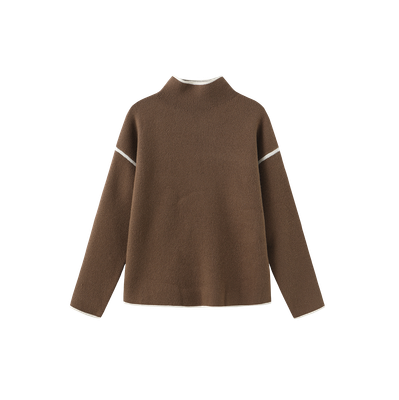 Honest Edit York Trimmed Knit Turtleneck Sweater w-29940 FW26