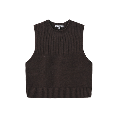 Story Crew Knit Vest w-30068 FW26