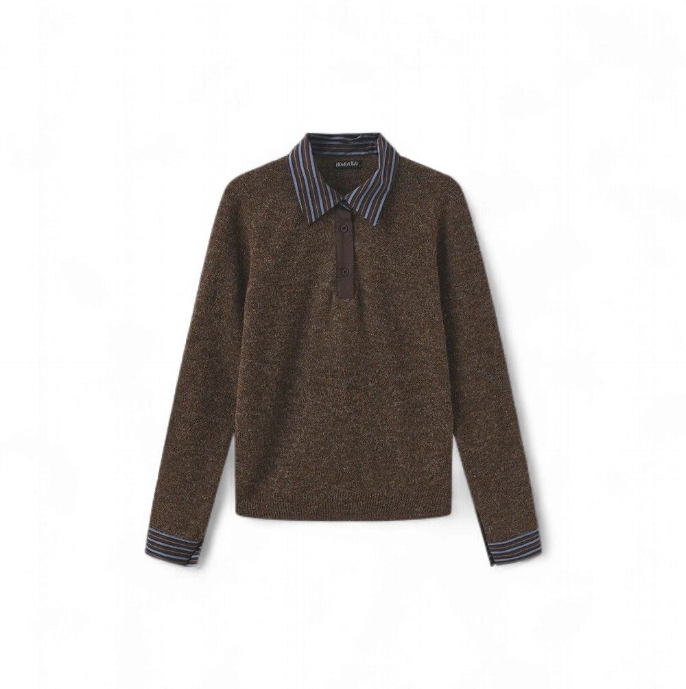 Honest Edit Moahir Blouse Detailed Sweater w-28367 FW26