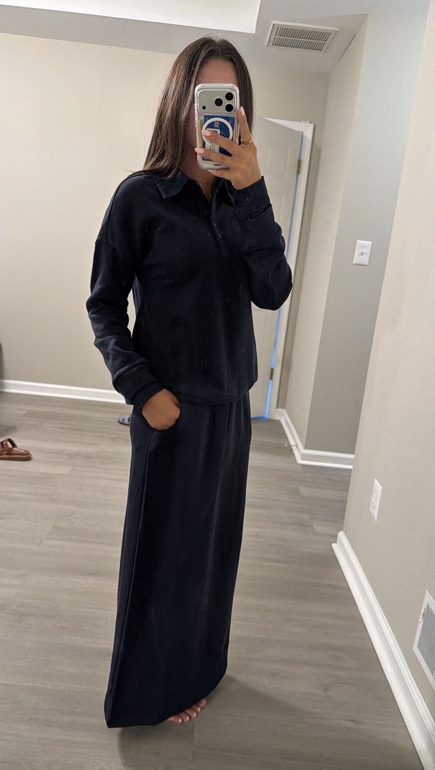 Modelle Sally Collared Sweatshirt with skirt set w-27696 FW26