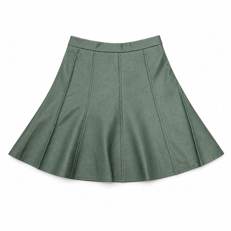teela Leather Skirt 23-102D AW26