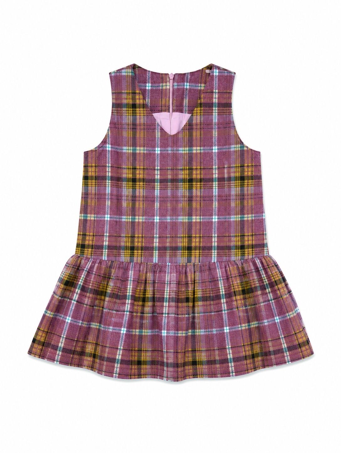 teela Purple Plaid Jumper 23-211 AW26