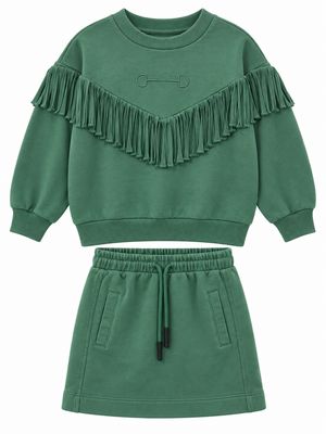 teela Fringe Sweatshirt with skirt set 23-022B AW26