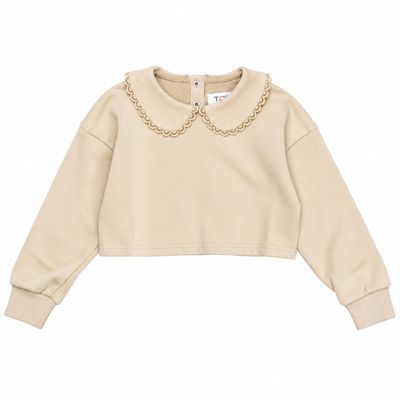 teela Twill Collared Sweatshirt 23-093 AW26