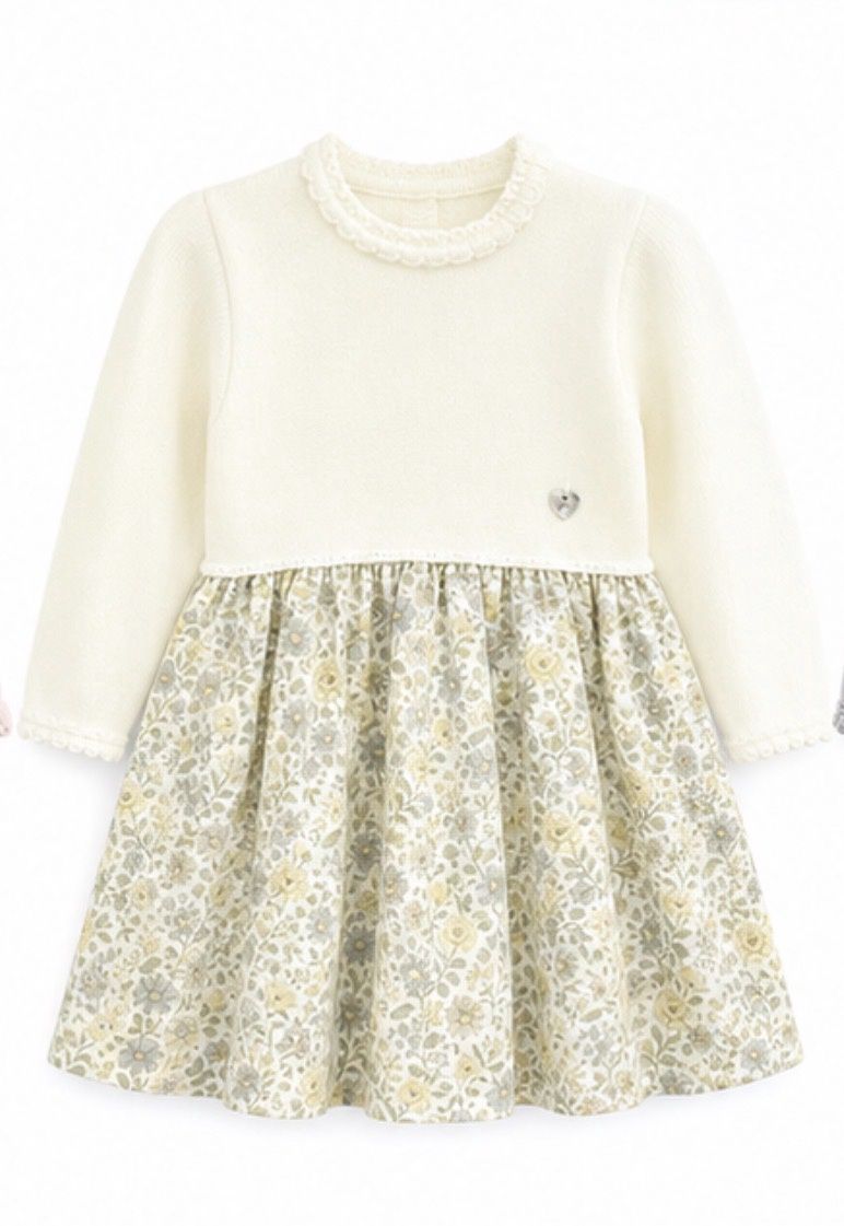 Granlei Winter Dress-Yellow Fabric