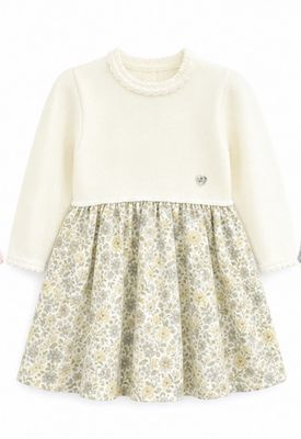 Granlei Winter Dress-Yellow Fabric