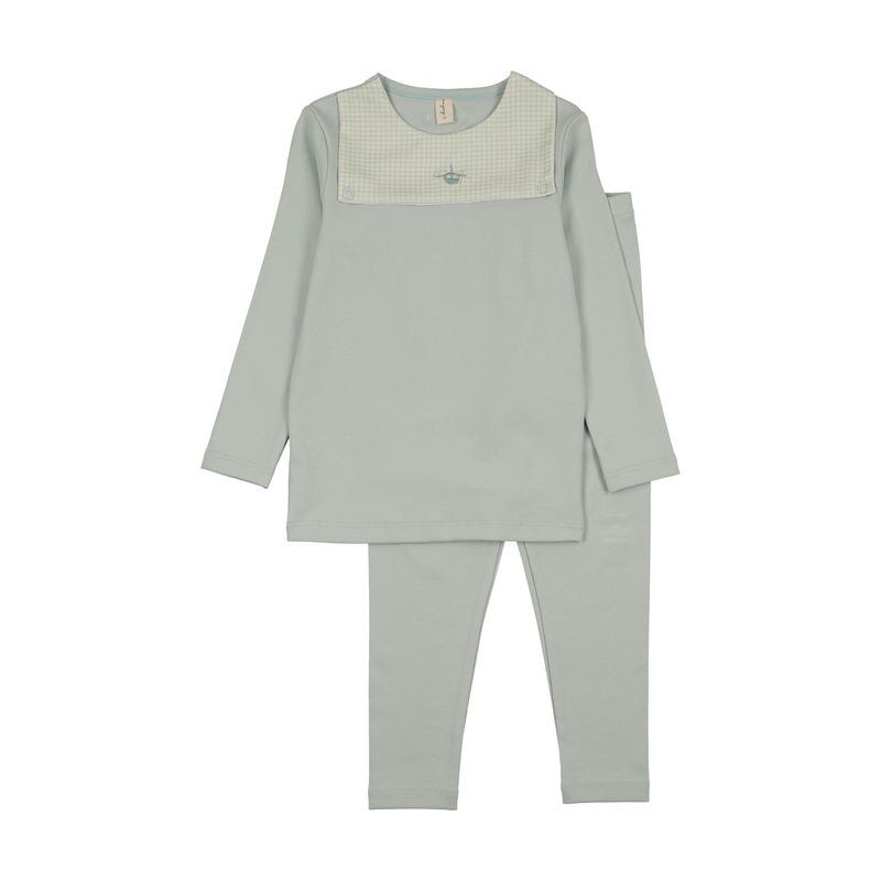 Bonjoy Gingham Bib Pajama WL26015S AW26