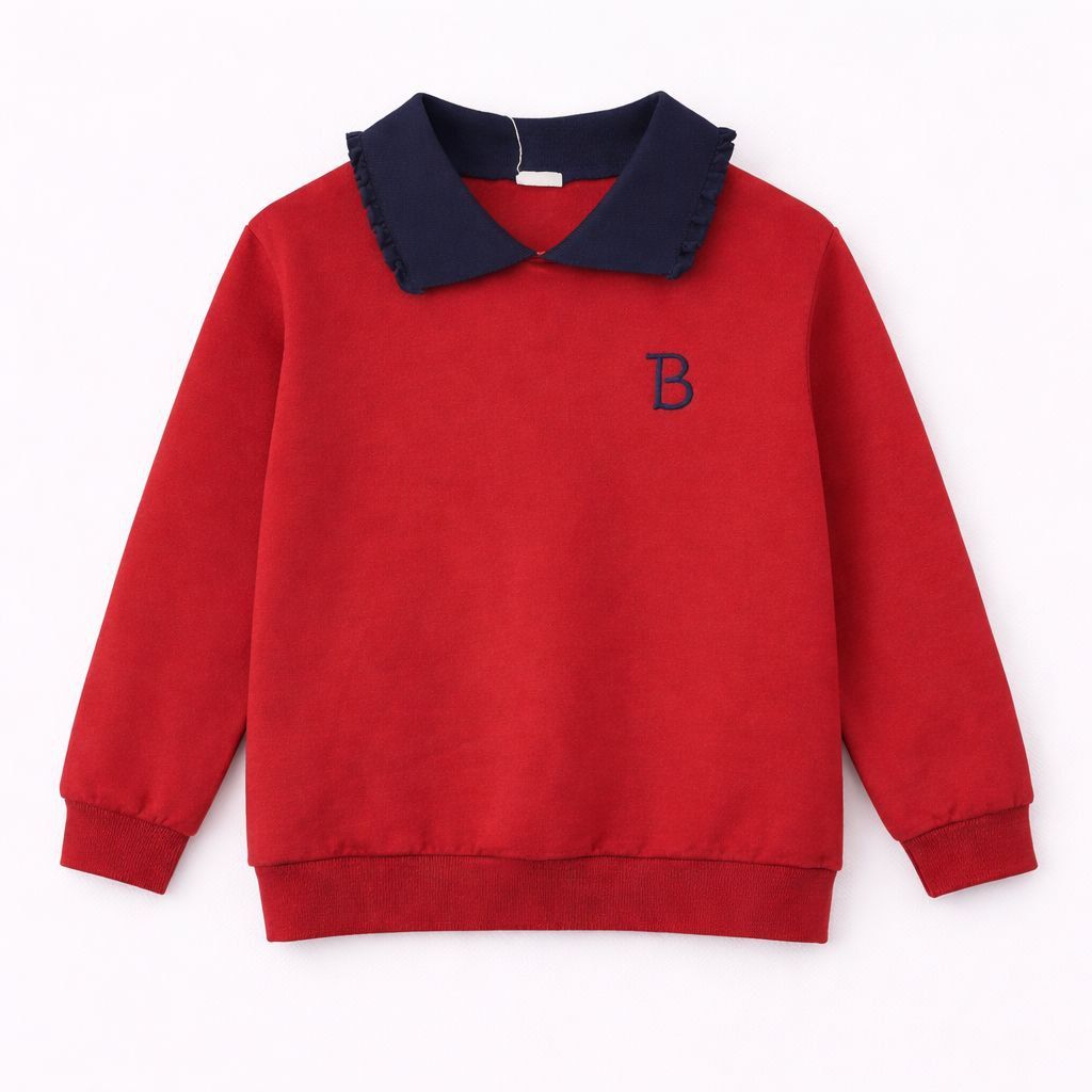 Bonjoy Sailor Collar Sweatshirt and skirt set - Girls TW26001GCS AW26