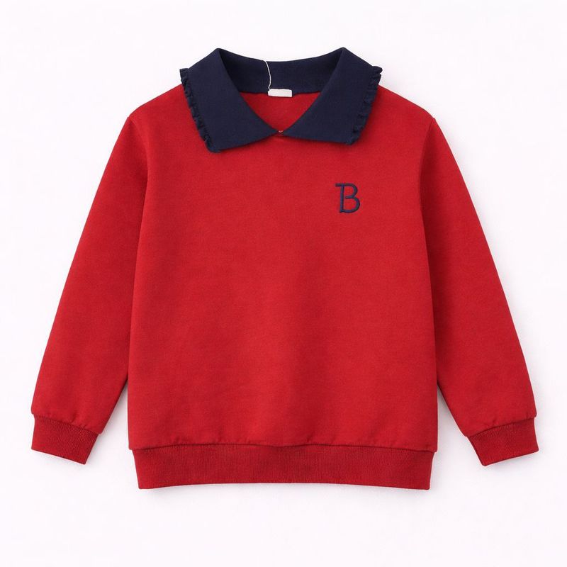 Bonjoy Sailor Collar Sweatshirt - Girls TW26001GCS AW26