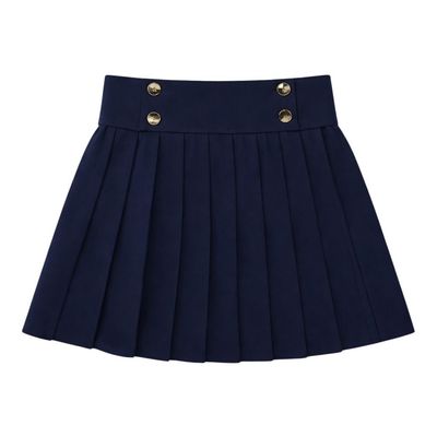 Bonjoy Velvet Plaid Knit Pleated Skirt SW26006SK AW26