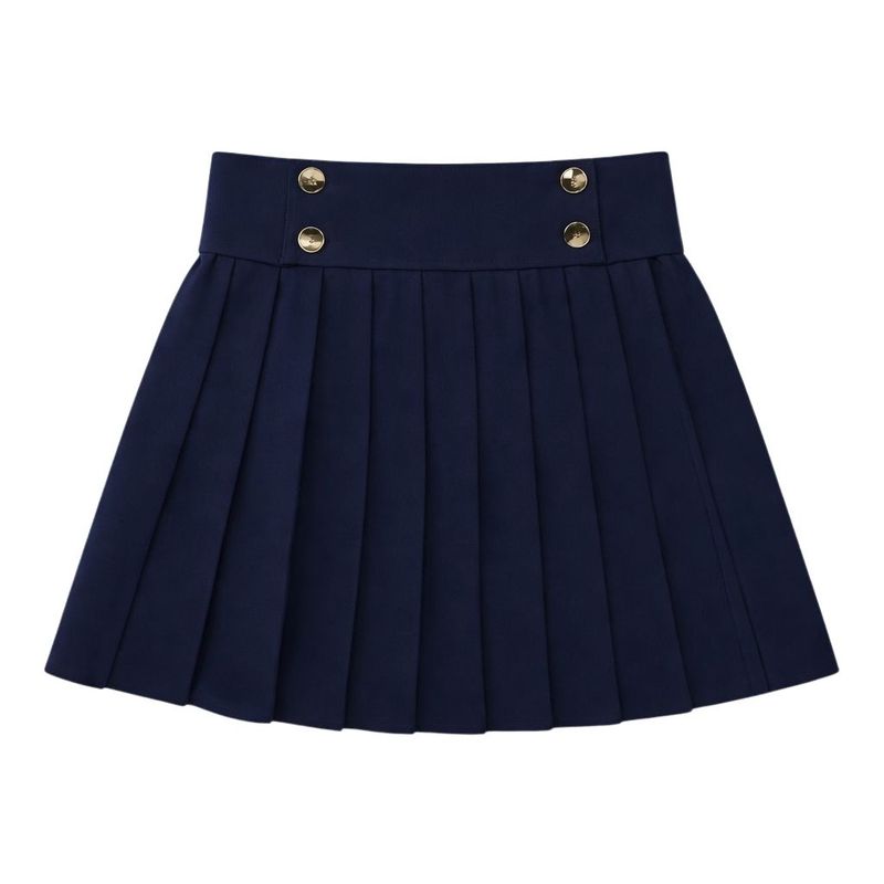 Bonjoy Velvet Plaid Knit Pleated Skirt SW26006SK AW26