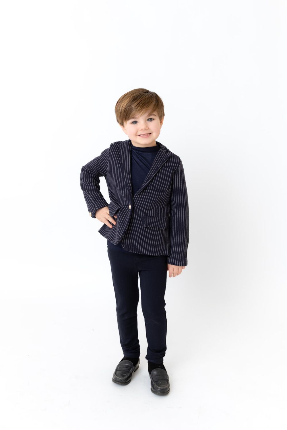 Bonjoy Knit Pinstripe Blazer SW260101B AW26