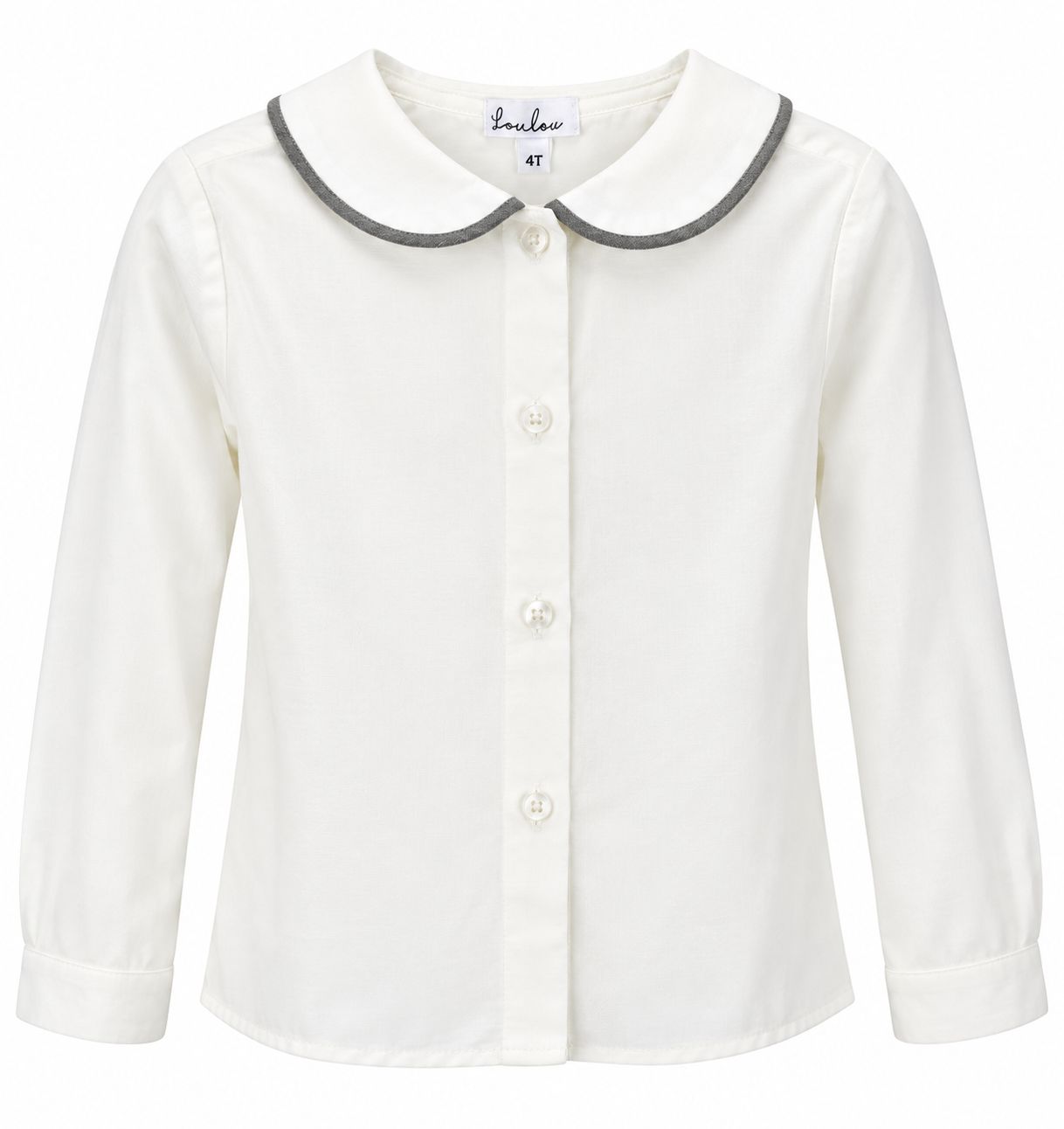 Bonjoy Pin Striped Peter Pan Collar Shirt - Girls SW26002GS AW26