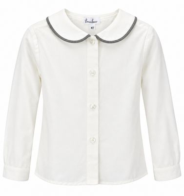 Bonjoy Pin Striped Peter Pan Collar Shirt - Girls SW26002GS AW26