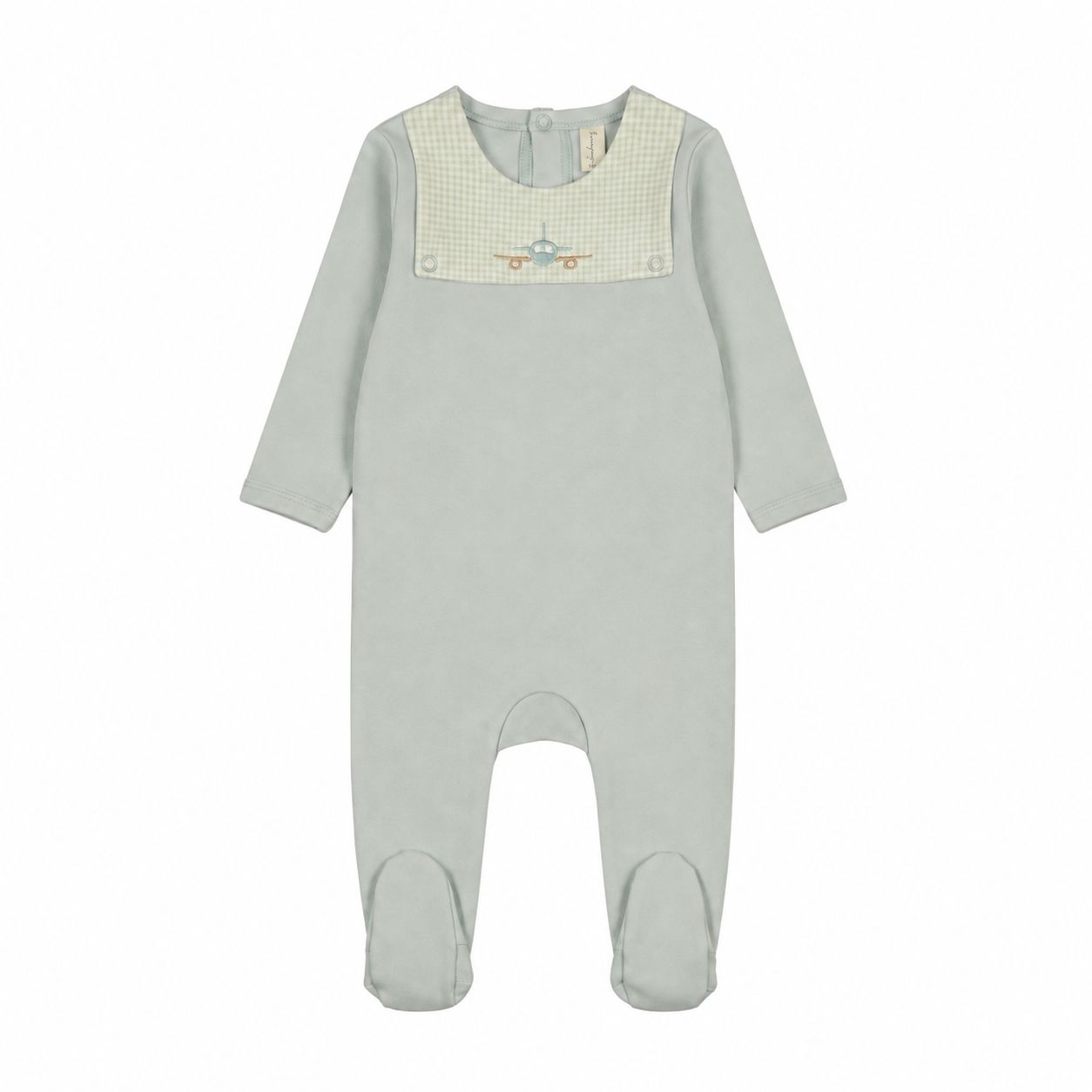 Bonjoy Gingham Bib Footie WL26015F AW26