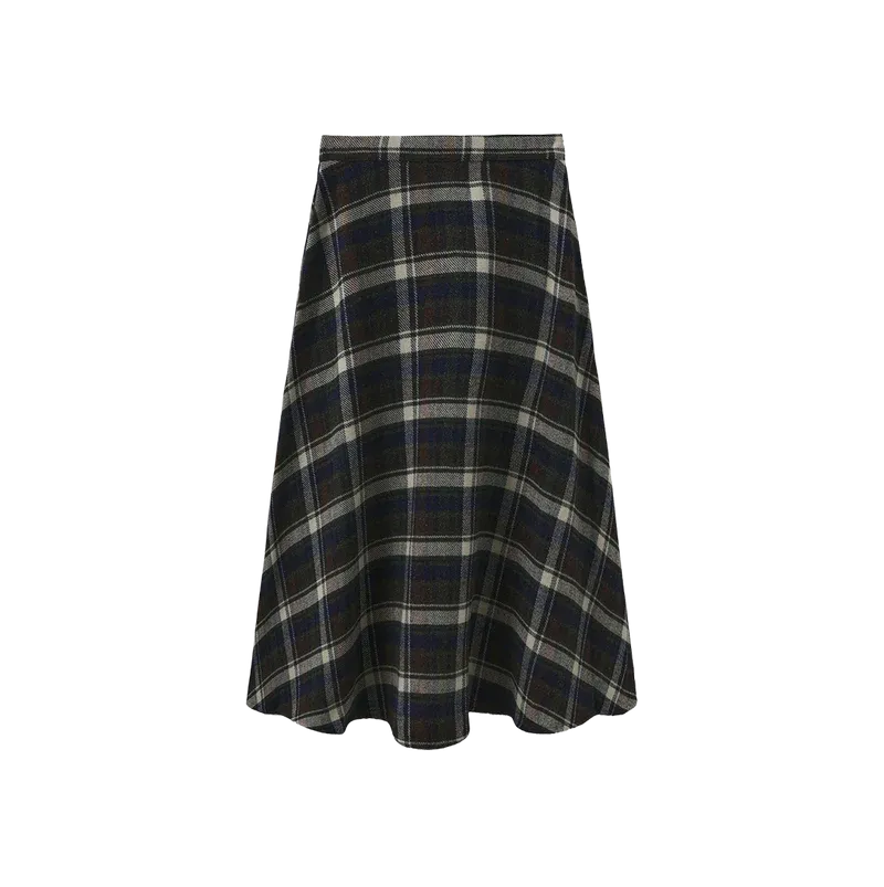 Tustello Piko Plaid Flare Skirt C 28649 AW26