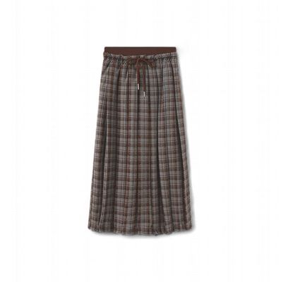 Mallory and Merlot Elastic Wool Pleat Skirt C 26918 AW26