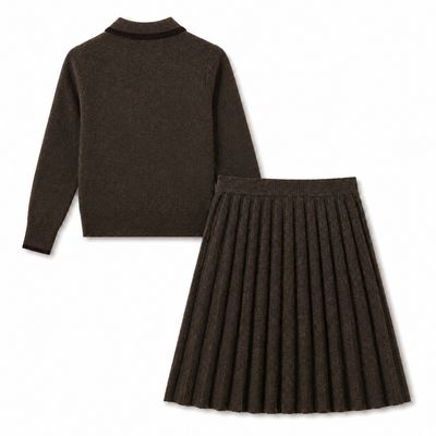 Mallory and Merlot Hazel Trimmed Knit Polo with skirt set C 27855 AW26