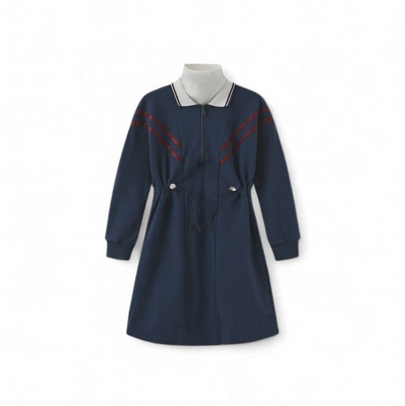 Phil and Phoebe Sweatshirt Toggle Waist Dress C 27680 AW26
