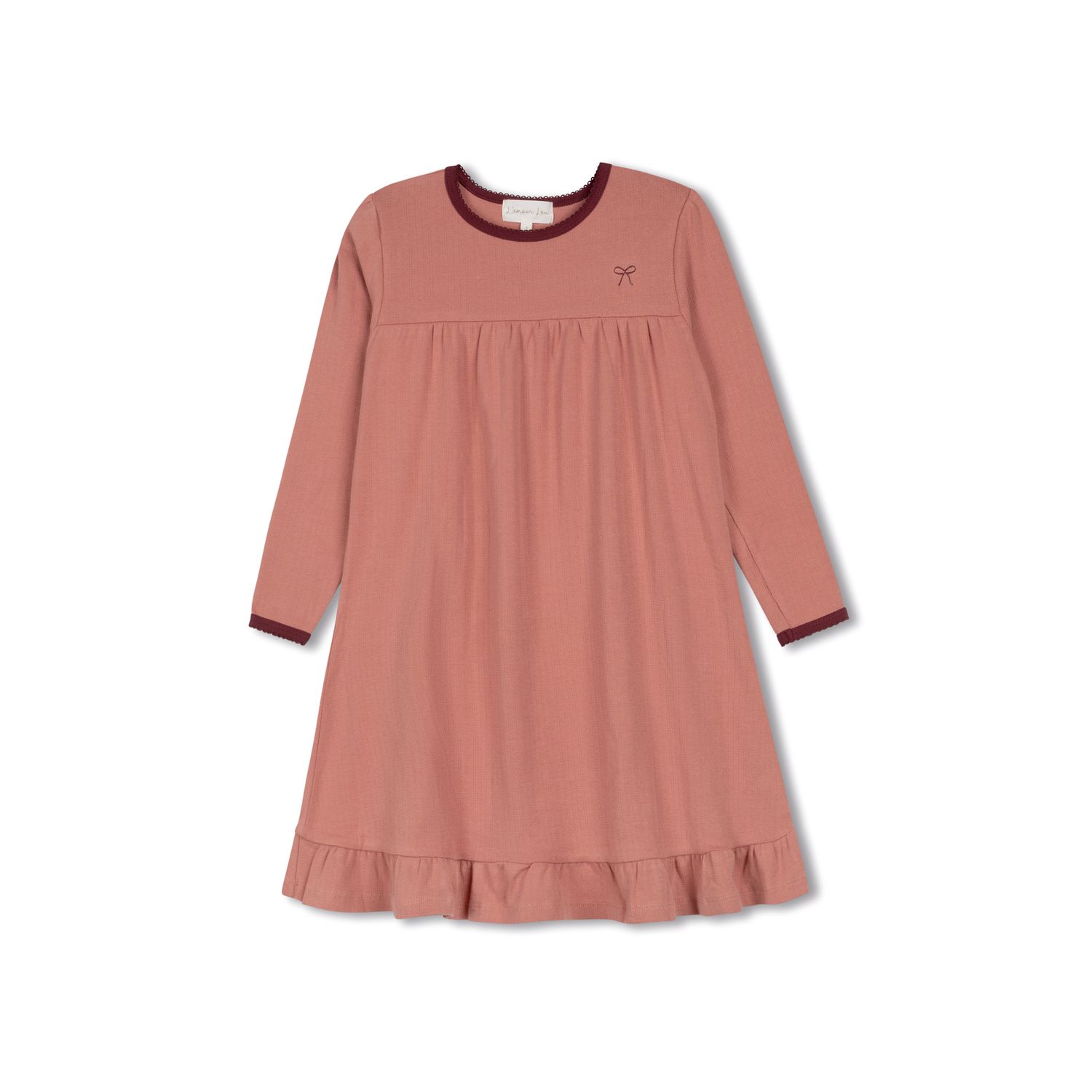 L'Amour Lou POINTELLE BEAR PATCH NIGHTGOWN LLFW11 AW26
