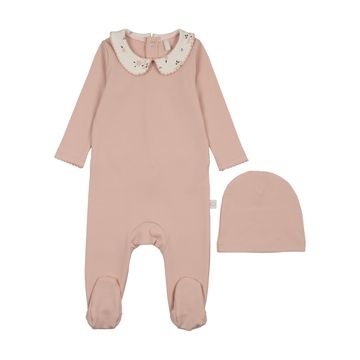 Pouf printed-collar-footie-blush AW26