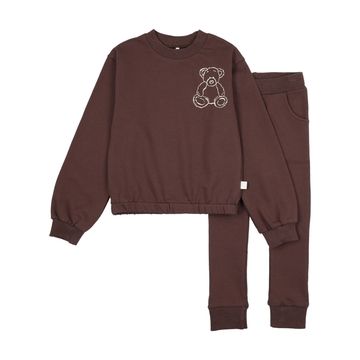 Pouf bear-sweatsuit-brown AW26
