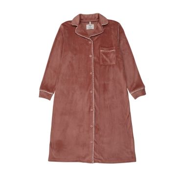 Pouf velour-grandpa-nightgown-pink AW26