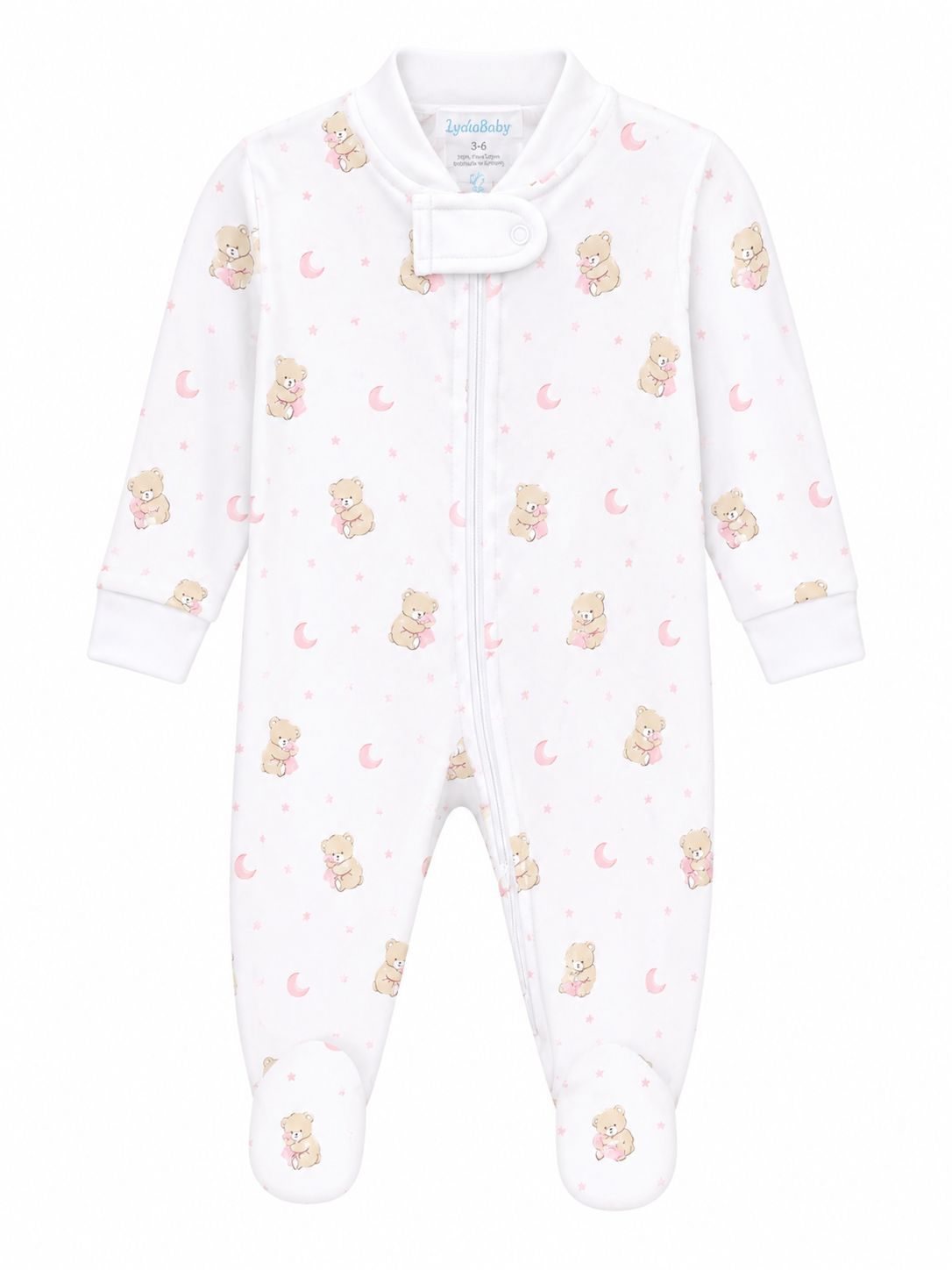 LYDA BABY PAWS IN THE SKY ZIPPER FOOTIE PP600-7409G AW26
