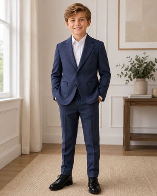T.O Collection Boys T.O Black Label Slim Suit BL-7S AW26