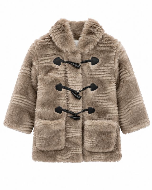 Montel Uni Fur Hooded Leather Toggles Padded Jacket - IN1445 AW26