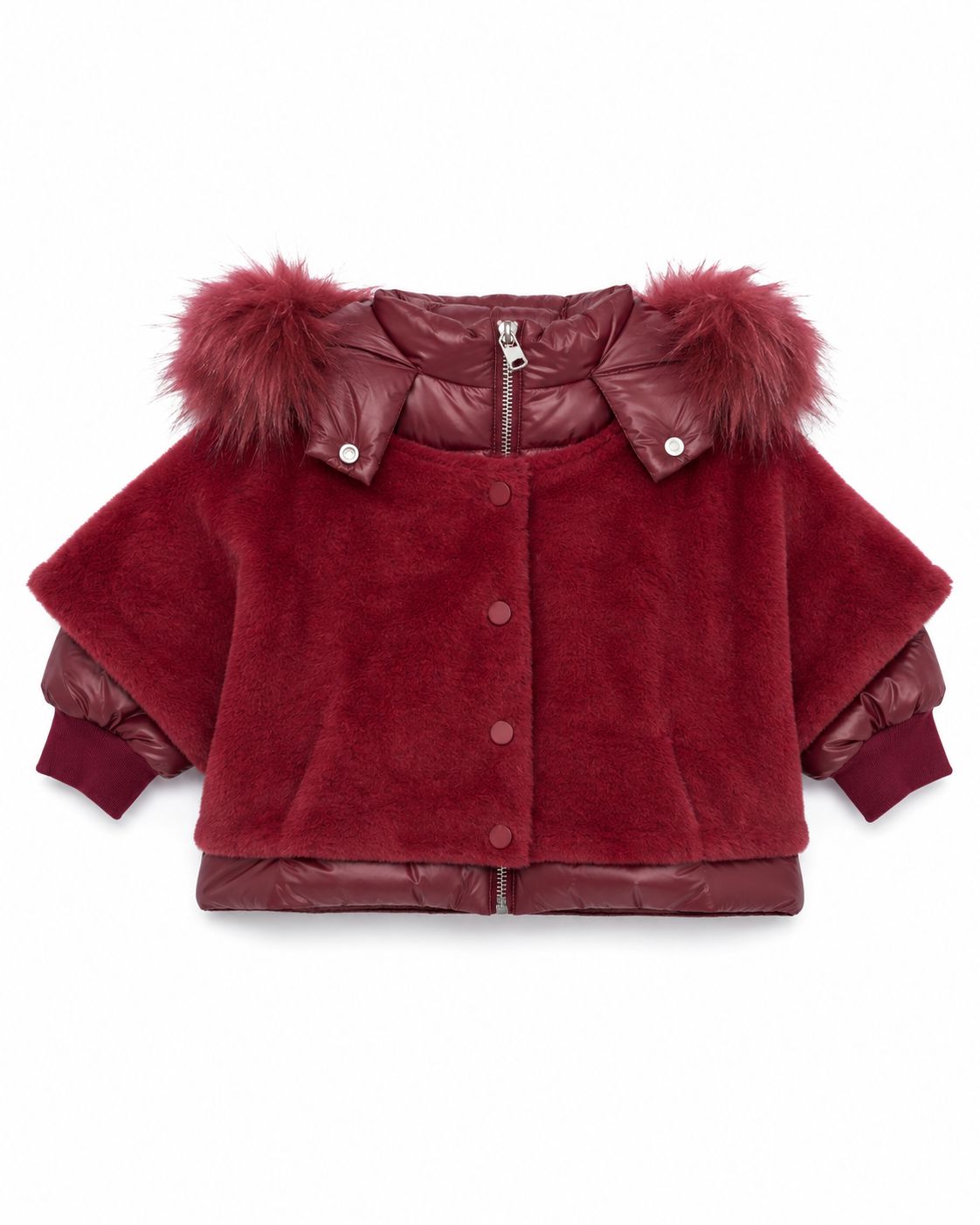 Montel Padded Jacket with Detachable Fur Vest - Y1381 AW26