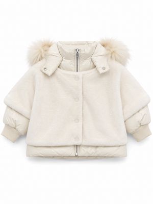 Montel Padded Jacket with Detachable Fur Vest - Y1381 AW26
