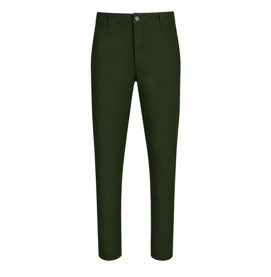 T.O. Collection Boys Performance Stretch Pants Skinny - Green 9sp