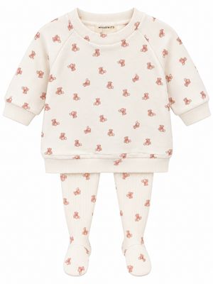 Mema Knits BEAR PRINT SWEATSHIRT SET MAW26-32 AW26