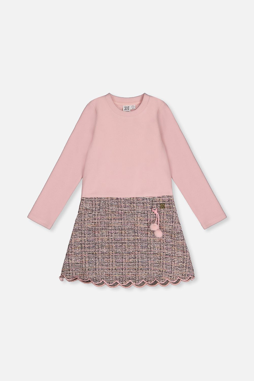 deux par deax Bi-Material Dress J20Q91 AW26