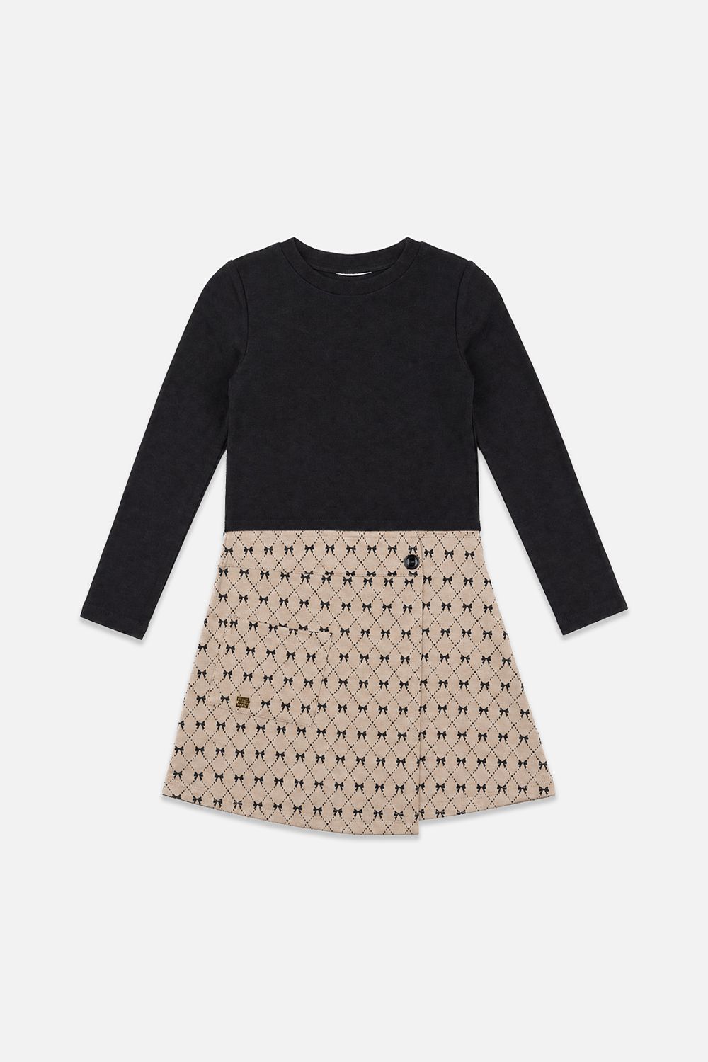 deux par deax Bi-Material Dress J20Q98 AW26