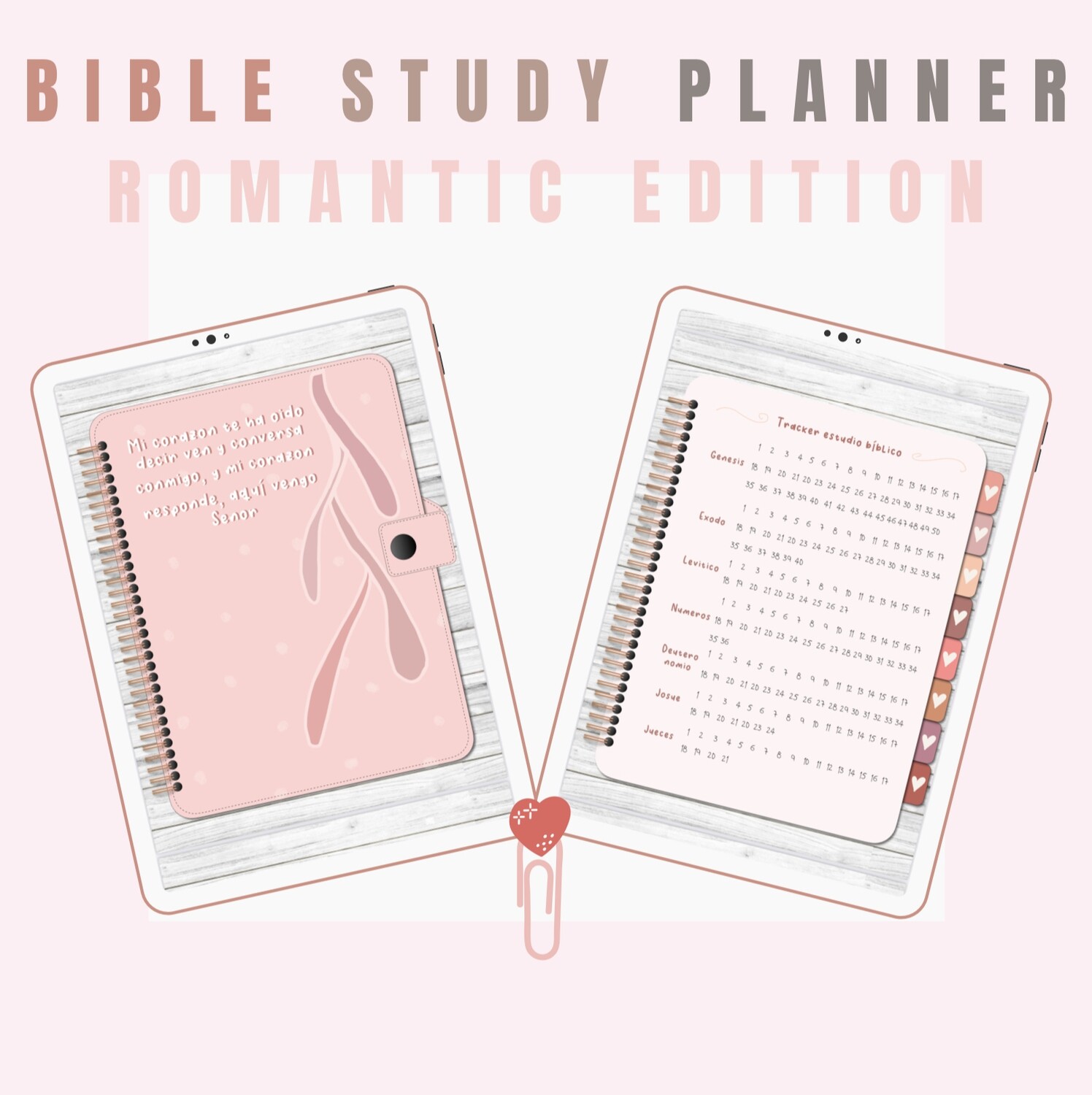 Bible Study Planner Digital (Romantic Edition)