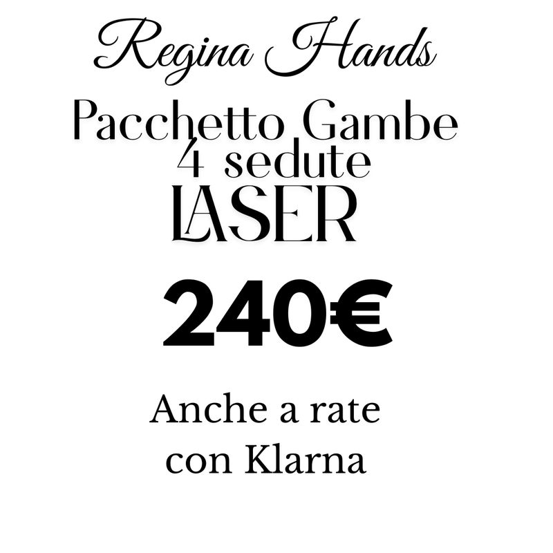 Laser Gambe - pacchetto promo