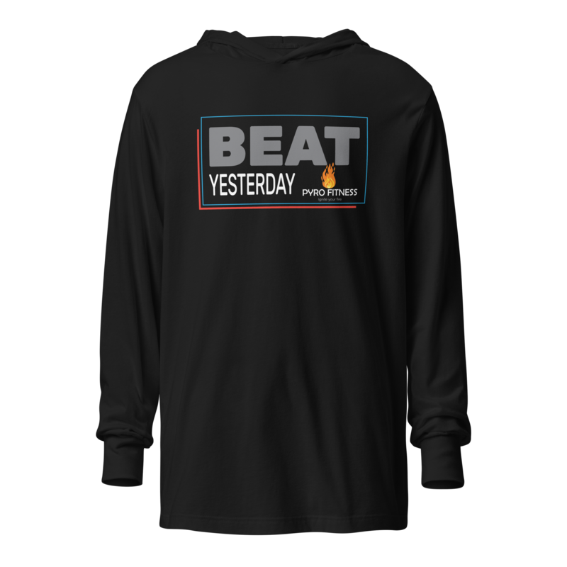 &#39;Beat Yesterday&#39; L/S Hooded Tee