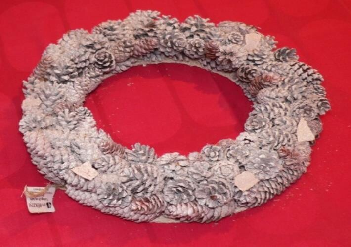 Vainags 30 cm balts
